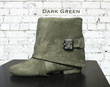 Aurora dance boot dark green folded down